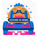 Future Is Here Vehicle Transport Icon