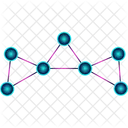 Futuristic Connection Network Icon