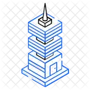 Futuristischer Turm  Symbol