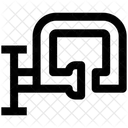 G Klemme Bohrmaschine Topfmetall Icon