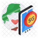 G Network Online Network Network Strength Icon