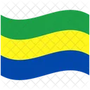 Bandeira Pais Gabao Ícone