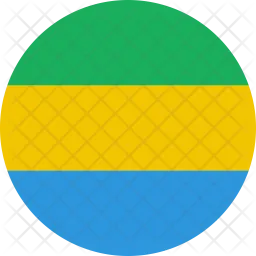 Gabão Flag Ícone