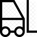 Gabelstapler Lieferung Transport Symbol