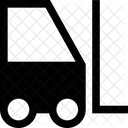 Gabelstapler Lieferung Transport Symbol