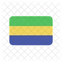 Gabon Flag Country Icon
