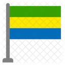 Flag Country Gabon Icon