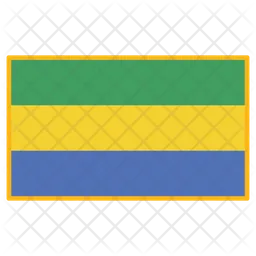 GABON Flag Icon