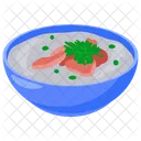 Congee Sin Gluten Plato Caliente Icono