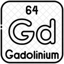 Gadolinium Chemistry Periodic Table Icon
