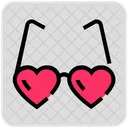 Dia De San Valentin Gafas Gafas Icono