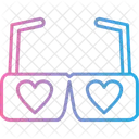 Gafas De Corazon Amor Gafas Icono