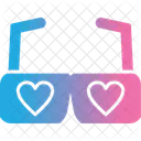 Gafas De Corazon Amor Gafas Icono