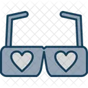 Gafas De Corazon Amor Gafas Icono
