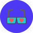 Gafas De Corazon Amor Gafas Icono