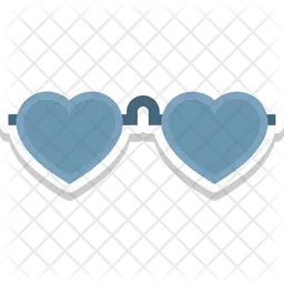 Gafas de corazon  Icono