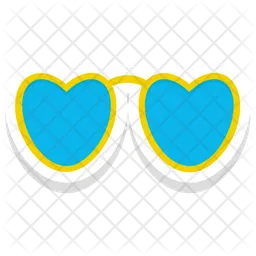 Gafas de corazon  Icono