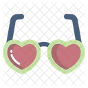 Gafas De Corazon Icono