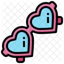 Gafas de corazon  Icono