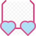 Gafas de corazon  Icono