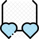 Gafas de corazon  Icono