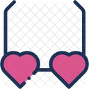 Gafas De Corazon En Forma De Corazon Anteojos Icono