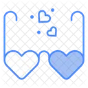 Gafas de corazon  Icono