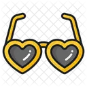 Gafas de corazon  Icono