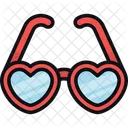 Gafas Amor Corazon Icono