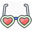 Gafas de corazon  Icono