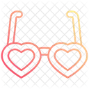 Gafas de corazon  Icono