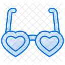 Gafas de corazon  Icono