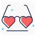 Gafas De Corazon Accesorio Gafas Icono