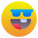 Gafas De Sol Genial Emoji Icono