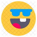 Gafas De Sol Genial Emoji Icono