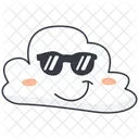 Gafas de sol Nube de sonrisa  Icono