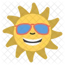 Gafas De Sol Sol Emoji Emoticon Icono