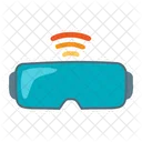 Gafas Vr Realidad Virtual Wifi Iot Internet Cosas Icono