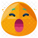 Gahnen Emoji Gesicht Symbol