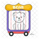Gaiola De Urso Urso De Circo Gaiola De Circo Ícone