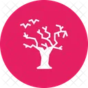 Galgen Baum Fledermause Symbol