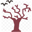 Galgen Baum Fledermause Symbol