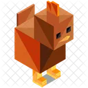 Galinha Animal Isometrica Icon