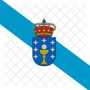 Galicia Flag Country Ícone