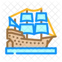 Galleon Ancient Ship Icon