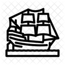 Galleon Ancient Ship Icon