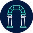 Gallery Archway Neon Glow Icon
