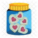 Me Encantan Las Galletas Las Galletas De Corazon Las Galletas De Corazon Icono