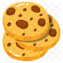 Galletas De Chocolate Bizcochos Dulces Icono