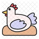 Pollo Pajaro Granja Icono